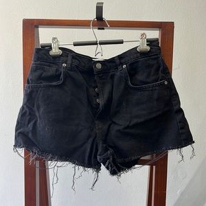Black Distressed Reformation Shorts sz. 31
